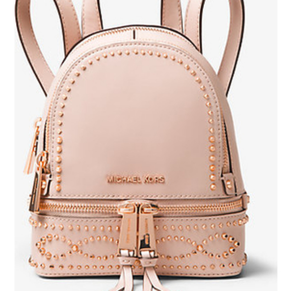 Rhea Mini Studded Leather Backpack
